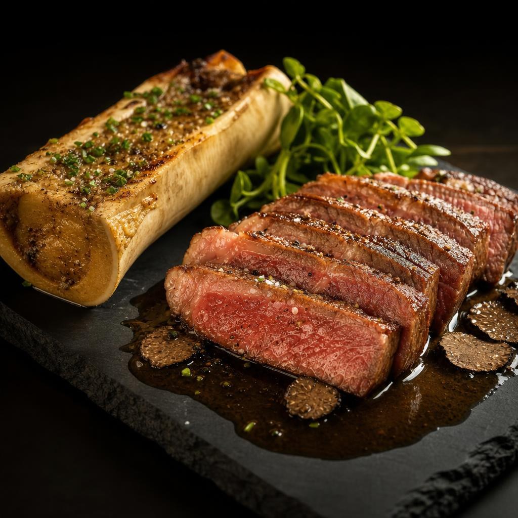 Wagyu beef met truffeljus